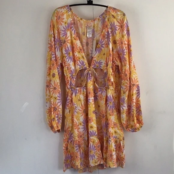 L*Space Feelin Fine Oopsie Daisy Coverup Dress size XLarge NWT - Picture 4 of 7